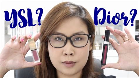 YSL vs Dior lipstick